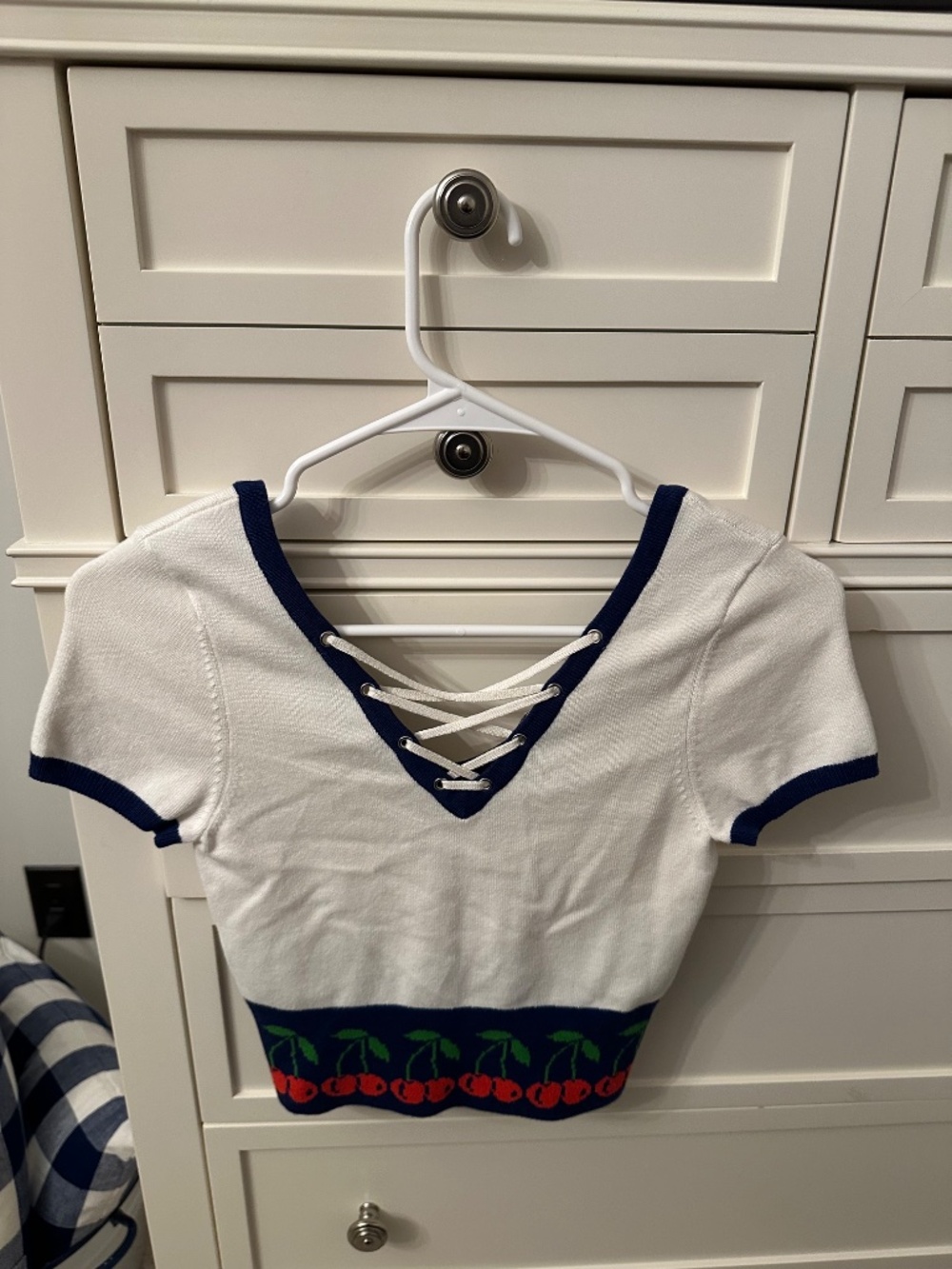 Urban Outfitters Cherry V-neck top